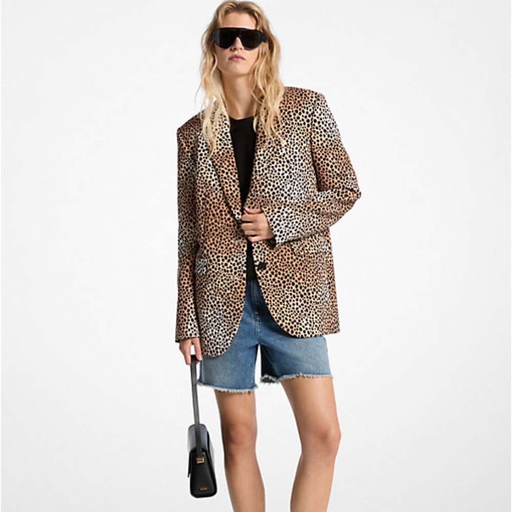 Michael Kors cheetah blazer